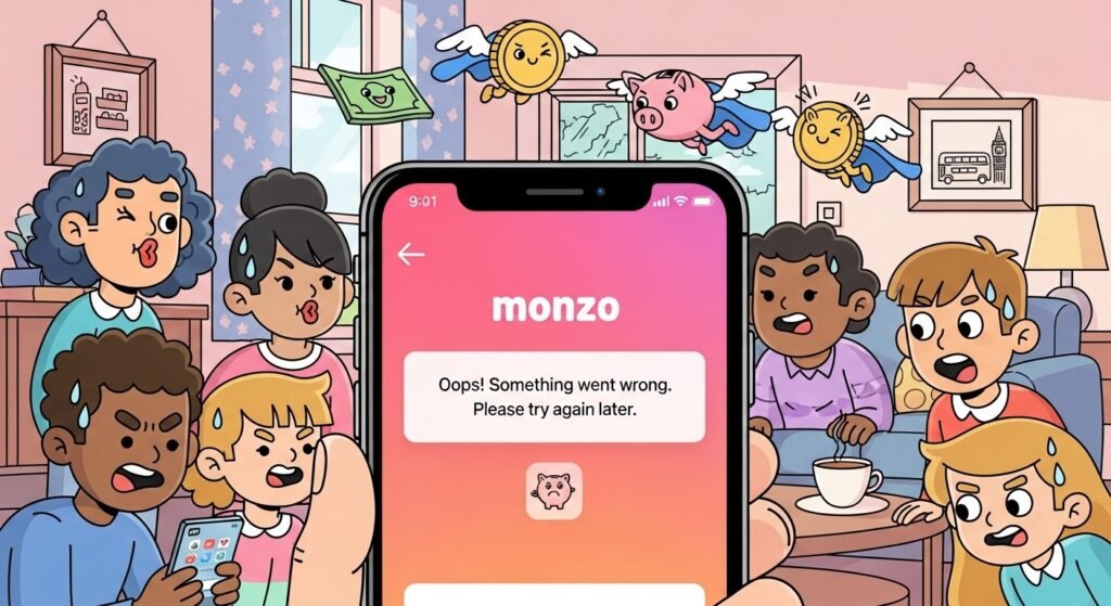 monzo app not working