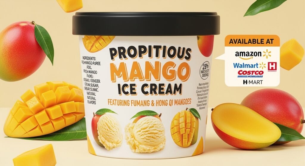 propitious mango ice cream