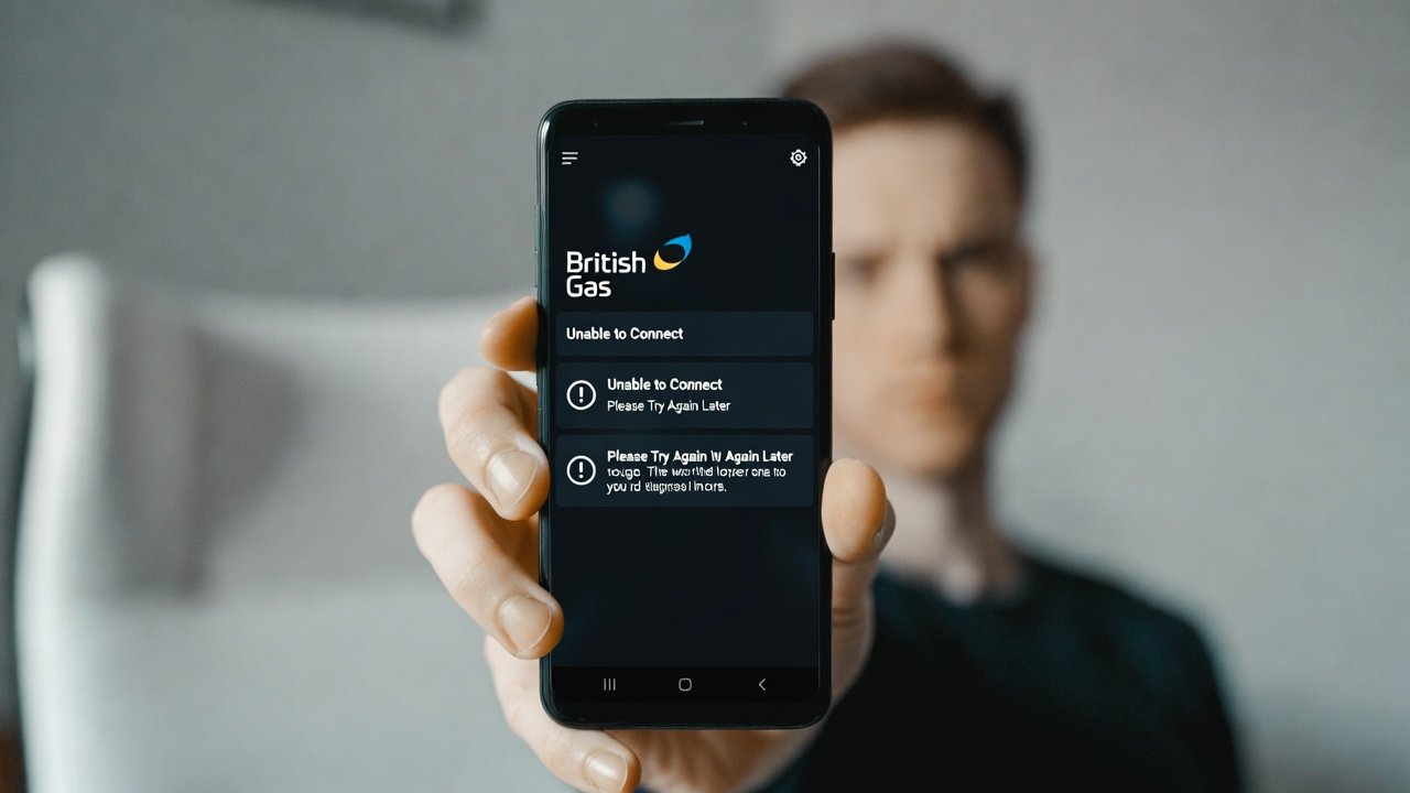 british gas app not working