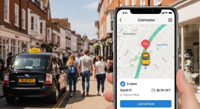 colchester taxi app
