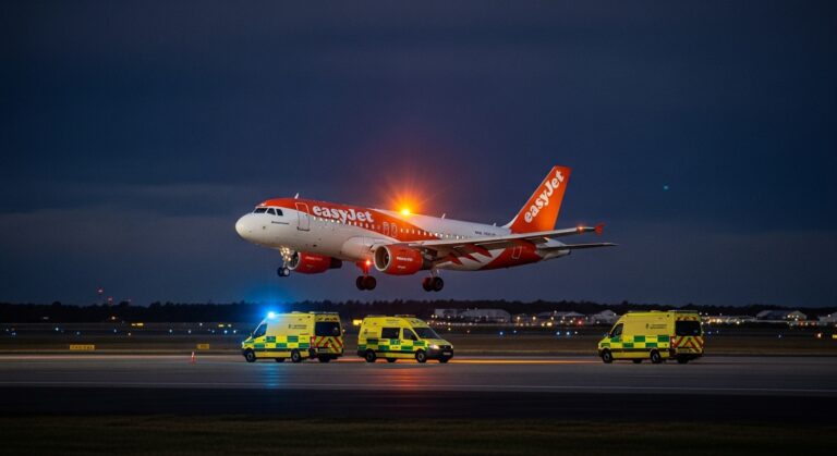 EasyJet Flight U2238 Emergency Landing Newcastle