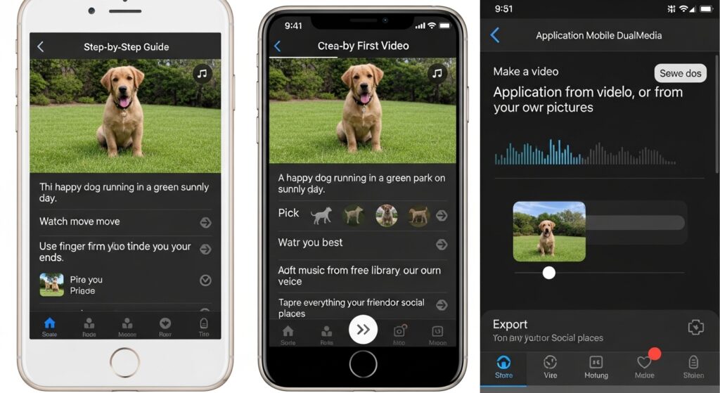 application mobile dualmedia