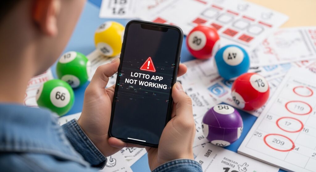 lotto app not working