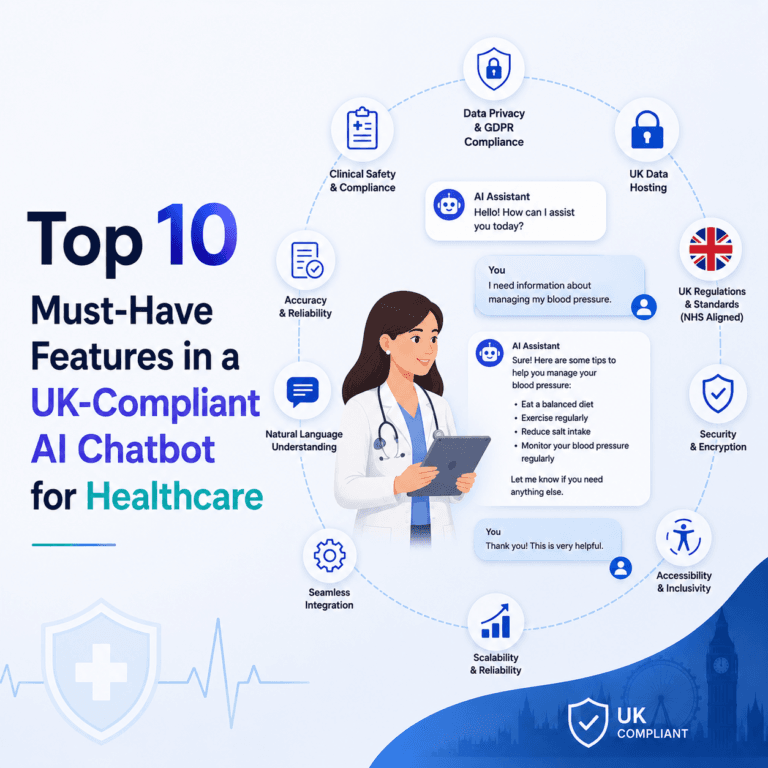 Top 10 Must-Have Features in a UK-Compliant AI Chatbot for Healthcare