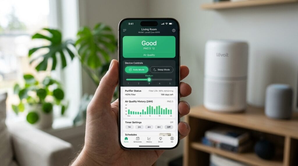 levoit air purifier app​