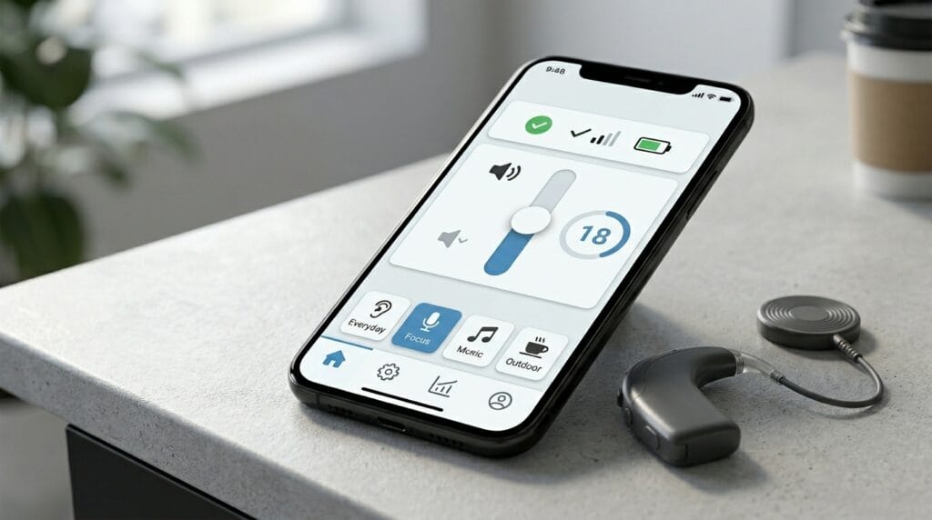 Cochlear Nucleus Smart App Interface Overview