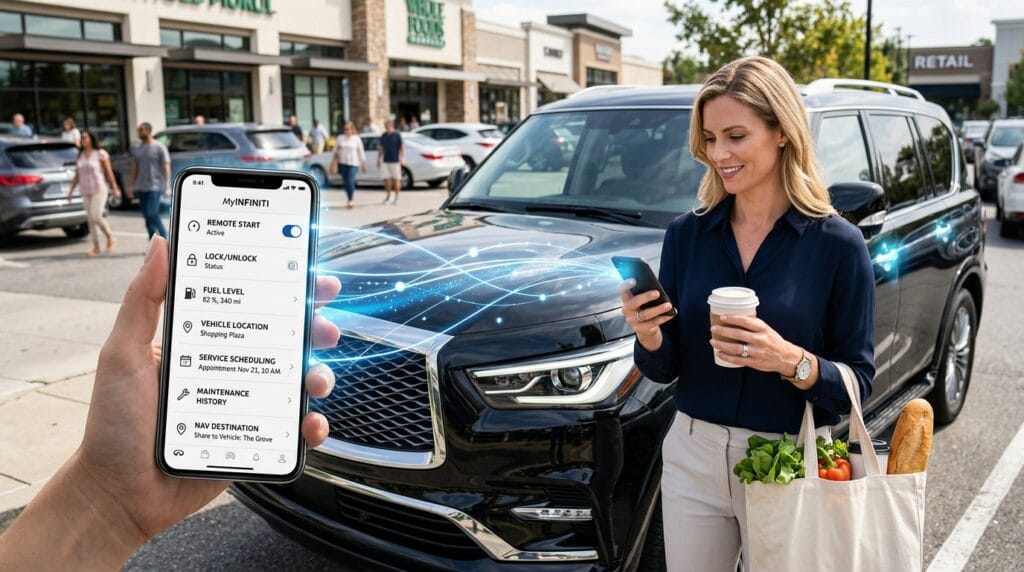 How to Use the My Infiniti App – Main Functions