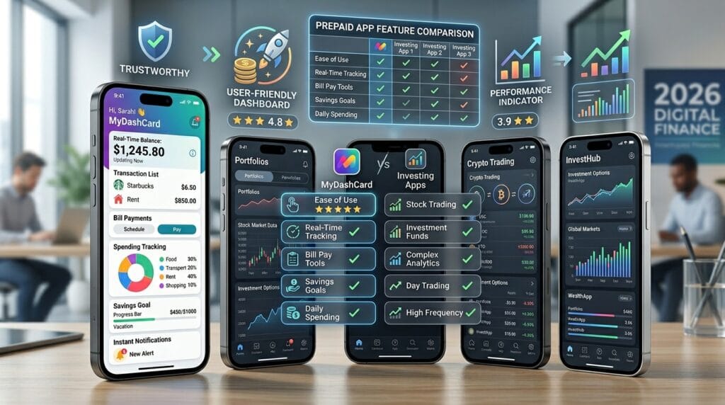 MyDashCard App vs Other Prepaid Card Apps