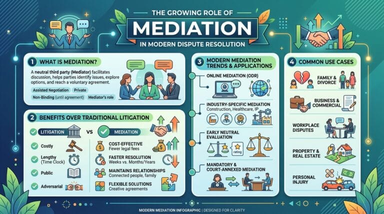 The Growing Role of Mediation in Modern Dispute Resolution