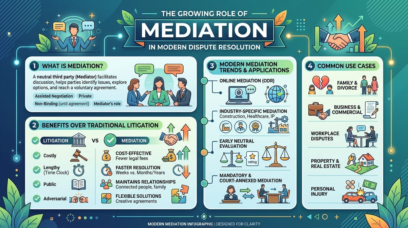 The Growing Role of Mediation in Modern Dispute Resolution