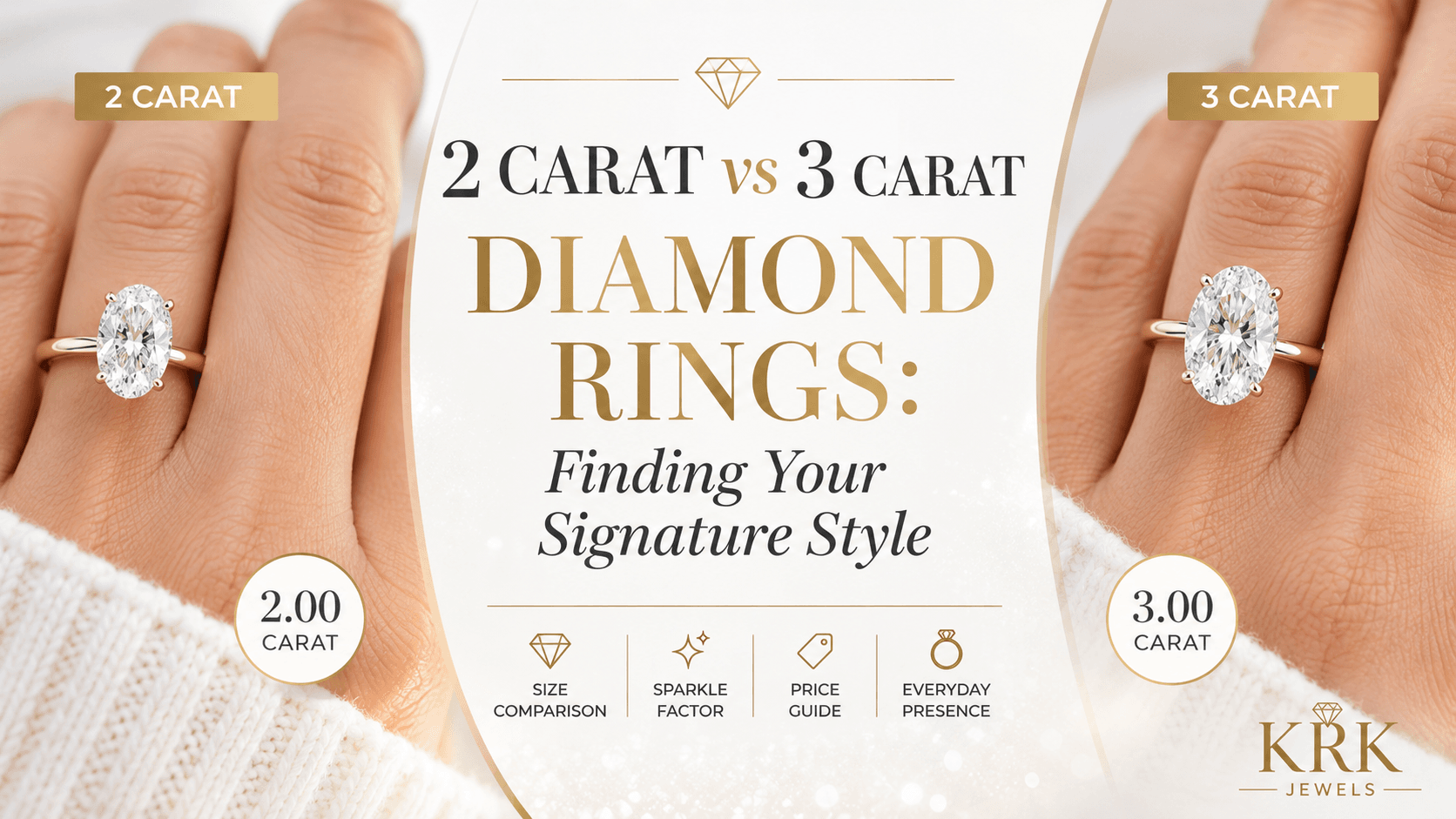 2 Carat vs 3 Carat Diamond Rings: Finding Your Signature Style