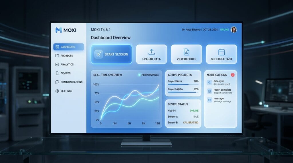 what is moxi t4.6.1 software about